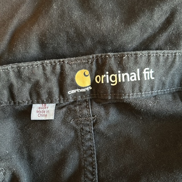 Black Carhartt Original Fit Pants Size 18 Short - Picture 6 of 10